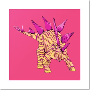 Stegosaurus Zebra Posters and Art